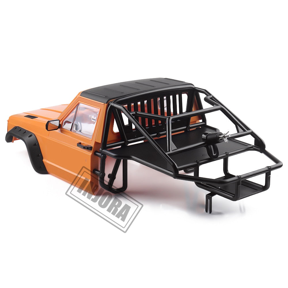 INJORA 313/324mm Wheelbase Jeep Cherokee Body Cab with Back-Half Cage 25 INJORA 313/324mm Wheelbase Jeep Cherokee Body Cab with Back-Half Cage