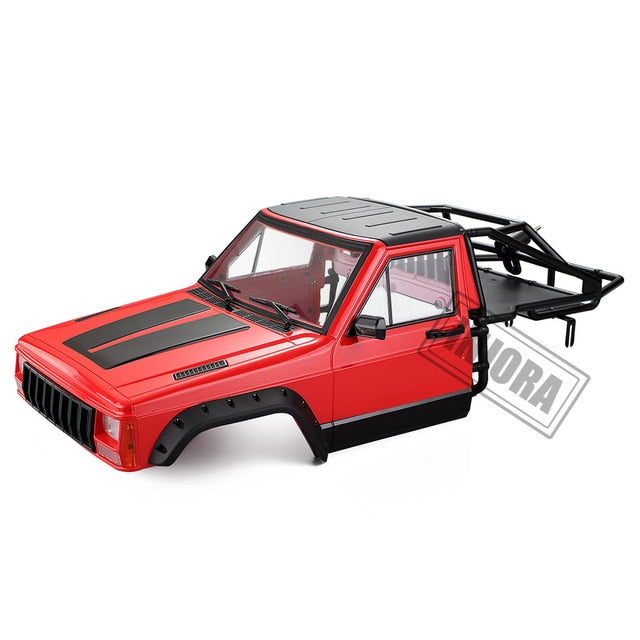 INJORA 313/324mm Wheelbase Jeep Cherokee Body Cab with Back-Half Cage 27 INJORA 313/324mm Wheelbase Jeep Cherokee Body Cab with Back-Half Cage