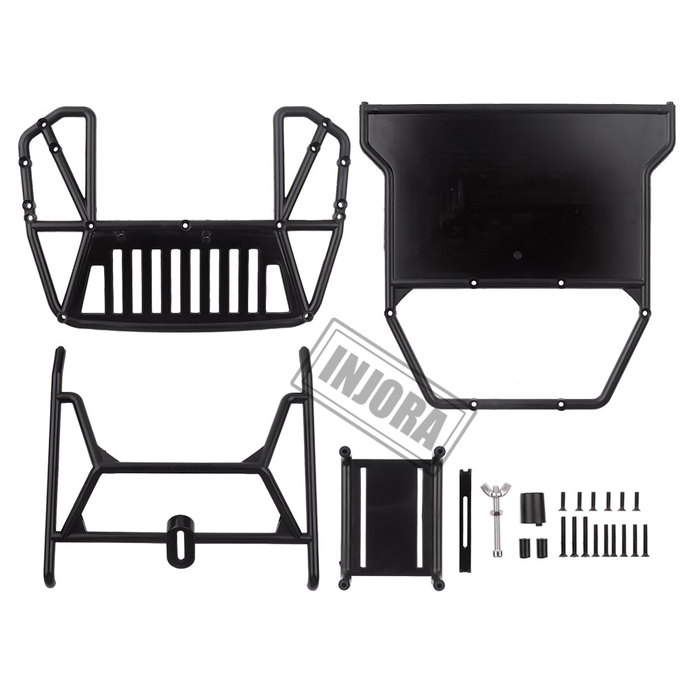 INJORA 313/324mm Wheelbase Jeep Cherokee Body Cab with Back-Half Cage 6 INJORA 313/324mm Wheelbase Jeep Cherokee Body Cab with Back-Half Cage