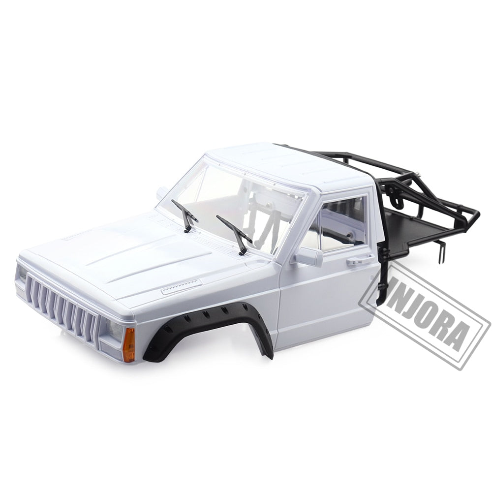 INJORA 313/324mm Wheelbase Jeep Cherokee Body Cab with Back-Half Cage 10 INJORA 313/324mm Wheelbase Jeep Cherokee Body Cab with Back-Half Cage
