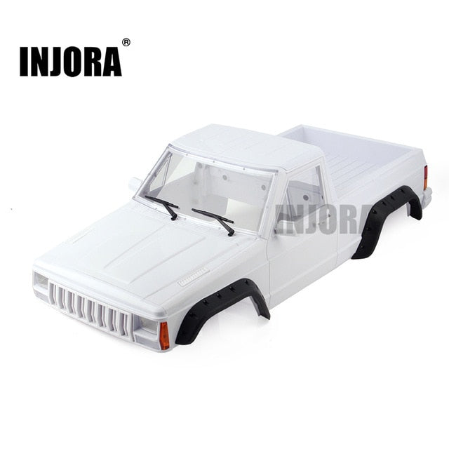 INJORA 313mm 12.3" Wheelbase Jeep Cherokee Pickup Truck Body Shell for Axial SCX10 & SCX10 II RedCat Gen8 3 INJORA 313mm 12.3" Wheelbase Jeep Cherokee Pickup Truck Body Shell for Axial SCX10 & SCX10 II RedCat Gen8