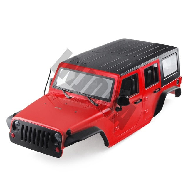 INJORA 313mm 12.3" Wheelbase Jeep Wrangler Unassembled Hard Top Body for Axial SCX10 & SCX10 II 90046 90047 11 INJORA 313mm 12.3" Wheelbase Jeep Wrangler Unassembled Hard Top Body for Axial SCX10 & SCX10 II 90046 90047