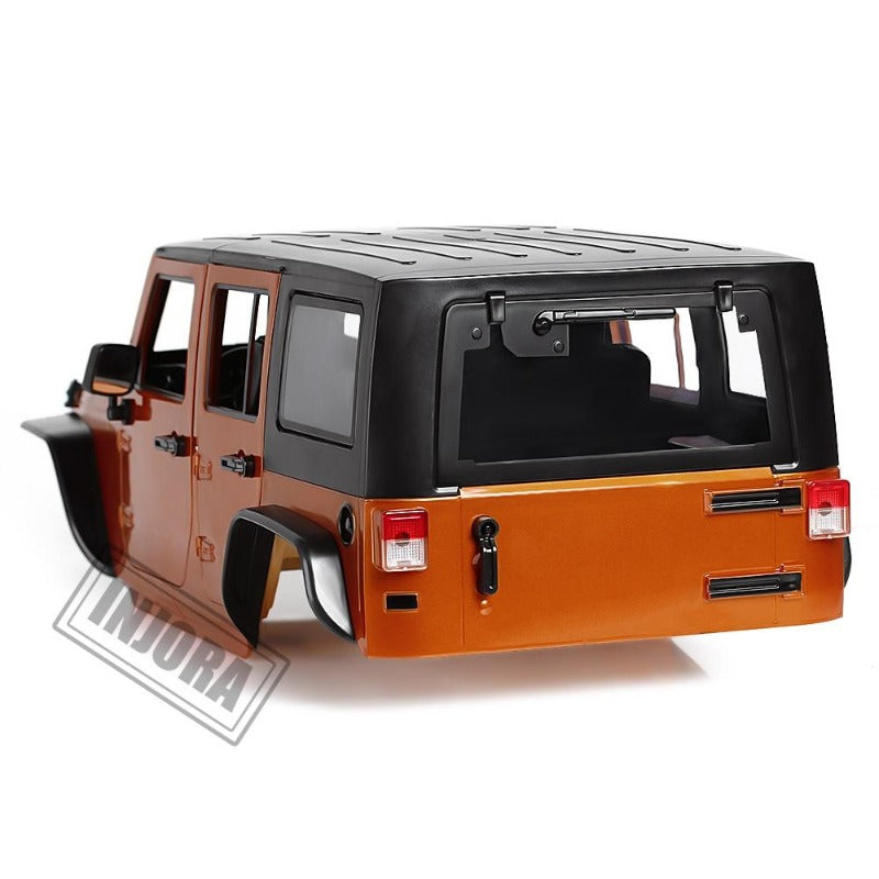 INJORA 313mm 12.3" Wheelbase Jeep Wrangler Unassembled Hard Top Body for Axial SCX10 & SCX10 II 90046 90047 14 INJORA 313mm 12.3" Wheelbase Jeep Wrangler Unassembled Hard Top Body for Axial SCX10 & SCX10 II 90046 90047