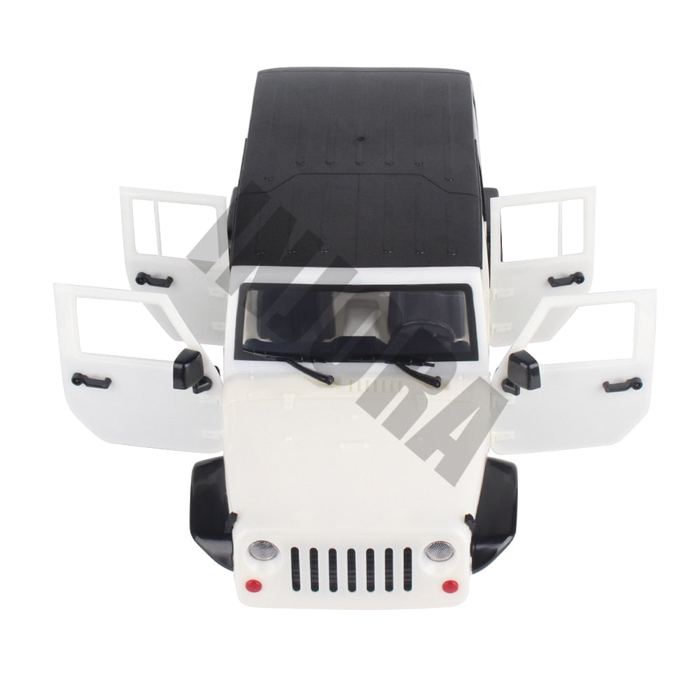 INJORA 313mm 12.3" Wheelbase Jeep Wrangler Unassembled Hard Top Body for Axial SCX10 & SCX10 II 90046 90047 4 INJORA 313mm 12.3" Wheelbase Jeep Wrangler Unassembled Hard Top Body for Axial SCX10 & SCX10 II 90046 90047