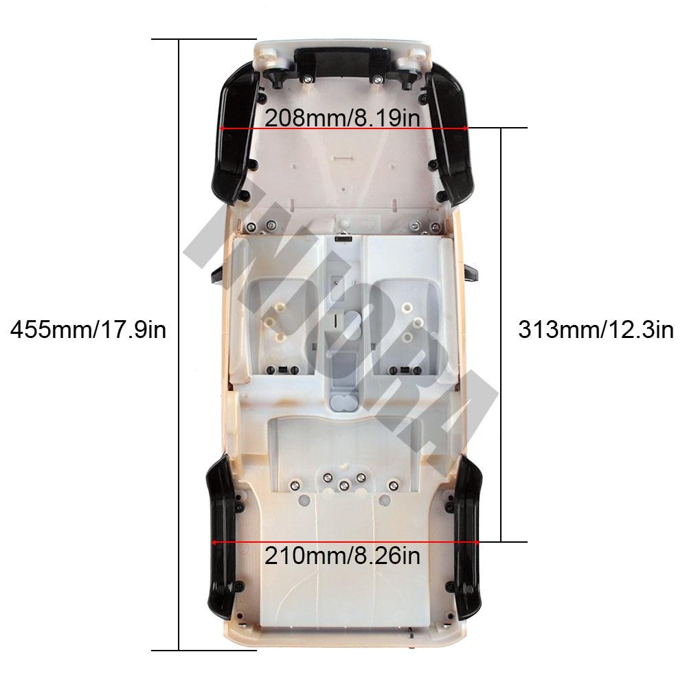 INJORA 313mm 12.3" Wheelbase Jeep Wrangler Unassembled Hard Top Body for Axial SCX10 & SCX10 II 90046 90047 8 INJORA 313mm 12.3" Wheelbase Jeep Wrangler Unassembled Hard Top Body for Axial SCX10 & SCX10 II 90046 90047