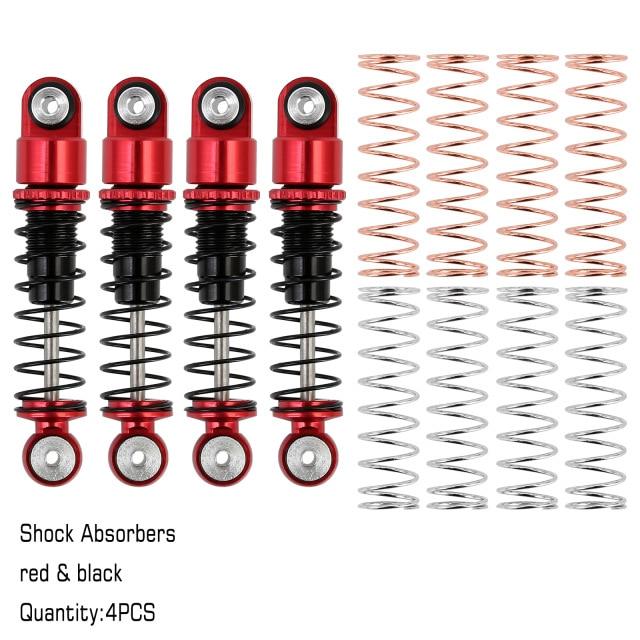 INJORA 32mm Aluminum Threaded Mini Shock Absorber Spring Damper for Axial SCX24 11 INJORA 32mm Aluminum Threaded Mini Shock Absorber Spring Damper for Axial SCX24