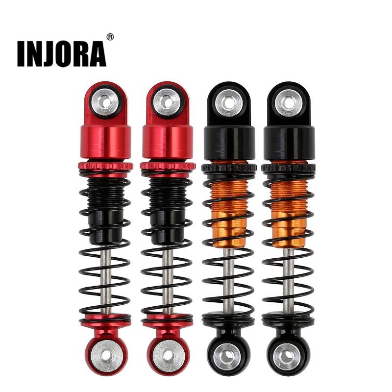 INJORA 32mm Aluminum Threaded Mini Shock Absorber Spring Damper for Axial SCX24 12 INJORA 32mm Aluminum Threaded Mini Shock Absorber Spring Damper for Axial SCX24
