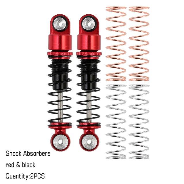INJORA 32mm Aluminum Threaded Mini Shock Absorber Spring Damper for Axial SCX24 6 INJORA 32mm Aluminum Threaded Mini Shock Absorber Spring Damper for Axial SCX24
