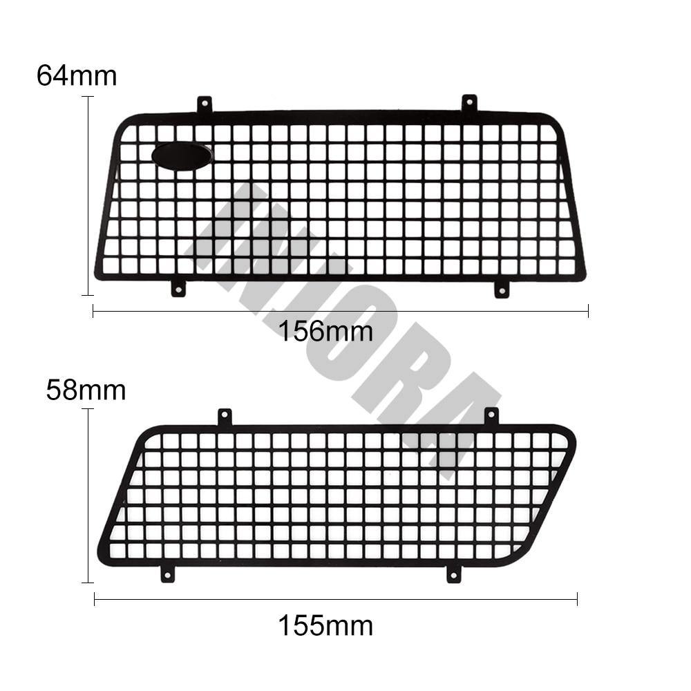INJORA 3PCS Metal Window Mesh Protective Net with Logo for TRX-4 Bronco 82046-4 4 INJORA 3PCS Metal Window Mesh Protective Net with Logo for TRX-4 Bronco 82046-4