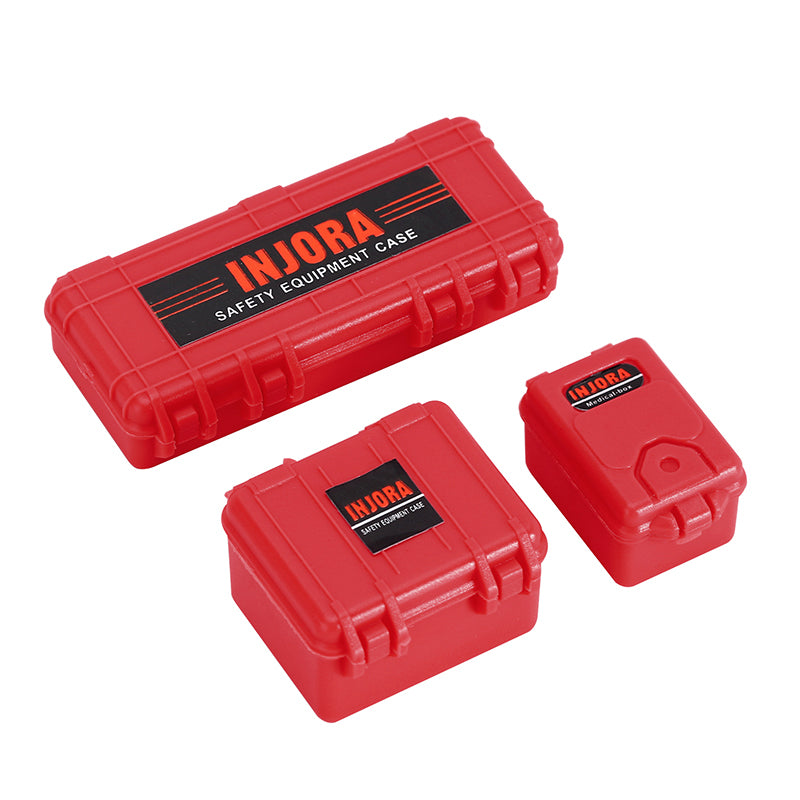 INJORA 3pcs Mini Storage Box Equipment Case Scale Accessory for 1/18 1/24 RC Crawler 12 INJORA 3pcs Mini Storage Box Equipment Case Scale Accessory for 1/18 1/24 RC Crawler