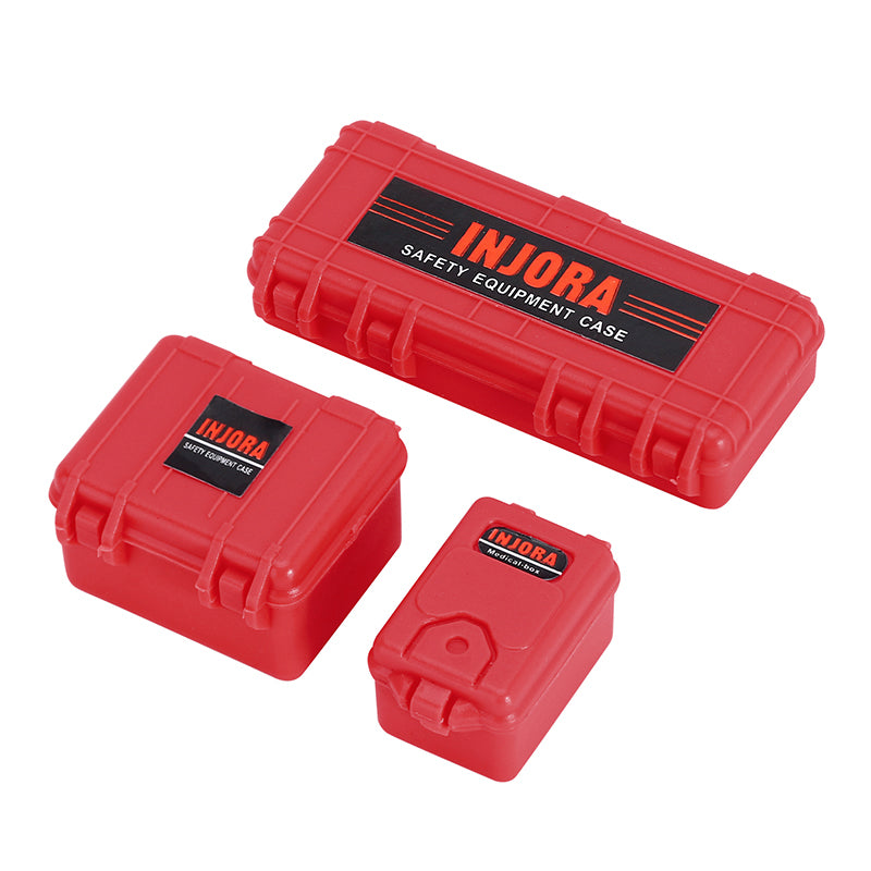 INJORA 3pcs Mini Storage Box Equipment Case Scale Accessory for 1/18 1/24 RC Crawler 16 INJORA 3pcs Mini Storage Box Equipment Case Scale Accessory for 1/18 1/24 RC Crawler