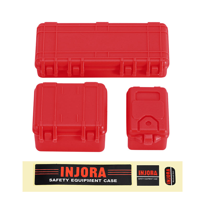 INJORA 3pcs Mini Storage Box Equipment Case Scale Accessory for 1/18 1/24 RC Crawler 17 INJORA 3pcs Mini Storage Box Equipment Case Scale Accessory for 1/18 1/24 RC Crawler
