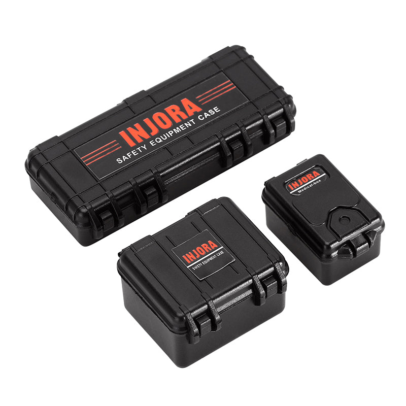 INJORA 3pcs Mini Storage Box Equipment Case Scale Accessory for 1/18 1/24 RC Crawler 3 INJORA 3pcs Mini Storage Box Equipment Case Scale Accessory for 1/18 1/24 RC Crawler