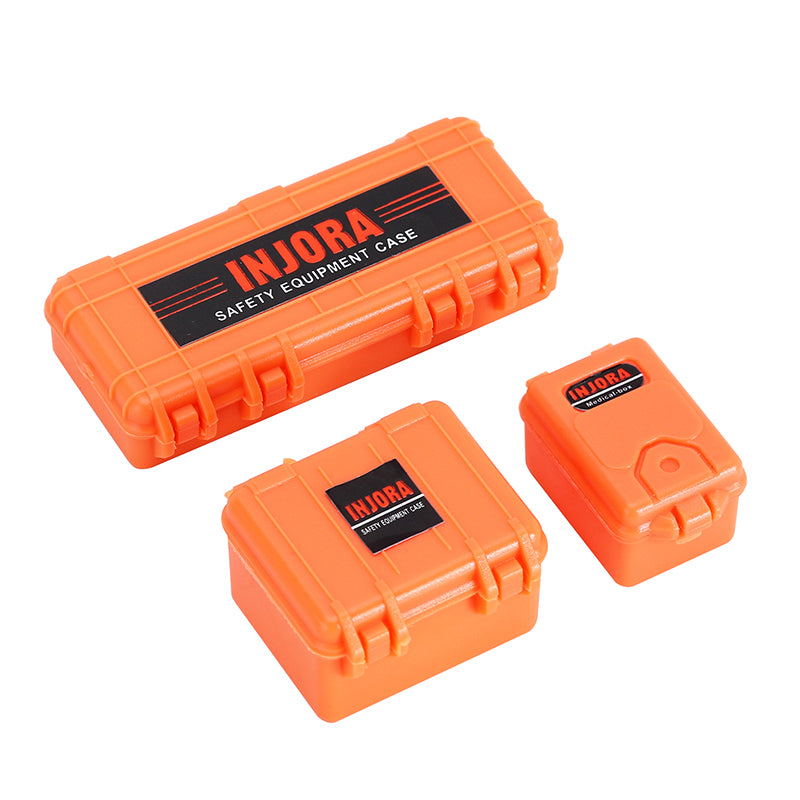 INJORA 3pcs Mini Storage Box Equipment Case Scale Accessory for 1/18 1/24 RC Crawler 22 INJORA 3pcs Mini Storage Box Equipment Case Scale Accessory for 1/18 1/24 RC Crawler