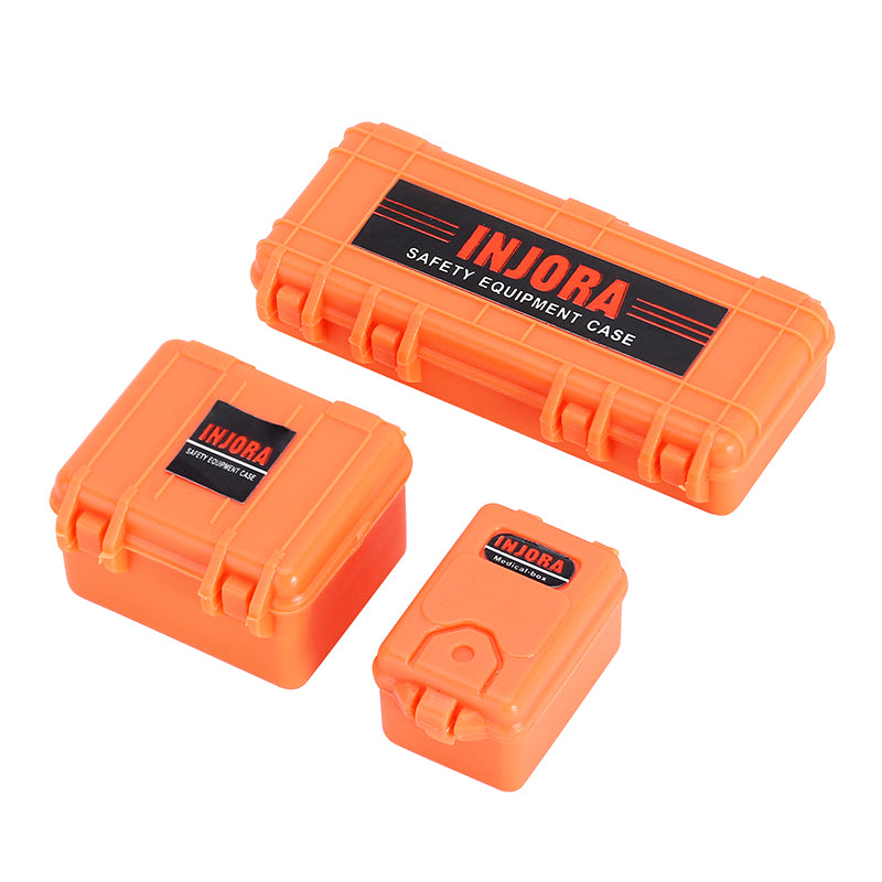 INJORA 3pcs Mini Storage Box Equipment Case Scale Accessory for 1/18 1/24 RC Crawler 26 INJORA 3pcs Mini Storage Box Equipment Case Scale Accessory for 1/18 1/24 RC Crawler