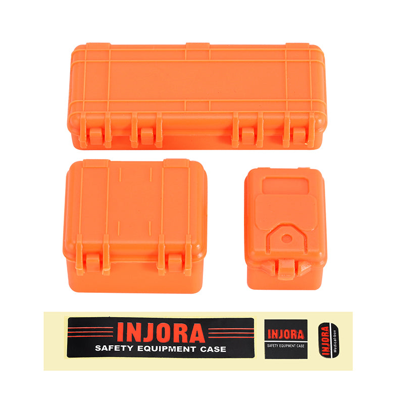 INJORA 3pcs Mini Storage Box Equipment Case Scale Accessory for 1/18 1/24 RC Crawler 27 INJORA 3pcs Mini Storage Box Equipment Case Scale Accessory for 1/18 1/24 RC Crawler