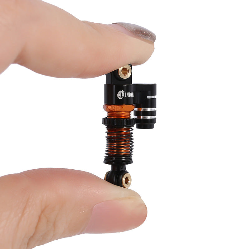 INJORA 43mm Aluminum Threaded Double Barrel Shocks with Fake Reservoir for Axial SCX24 15 INJORA 43mm Aluminum Threaded Double Barrel Shocks with Fake Reservoir for Axial SCX24