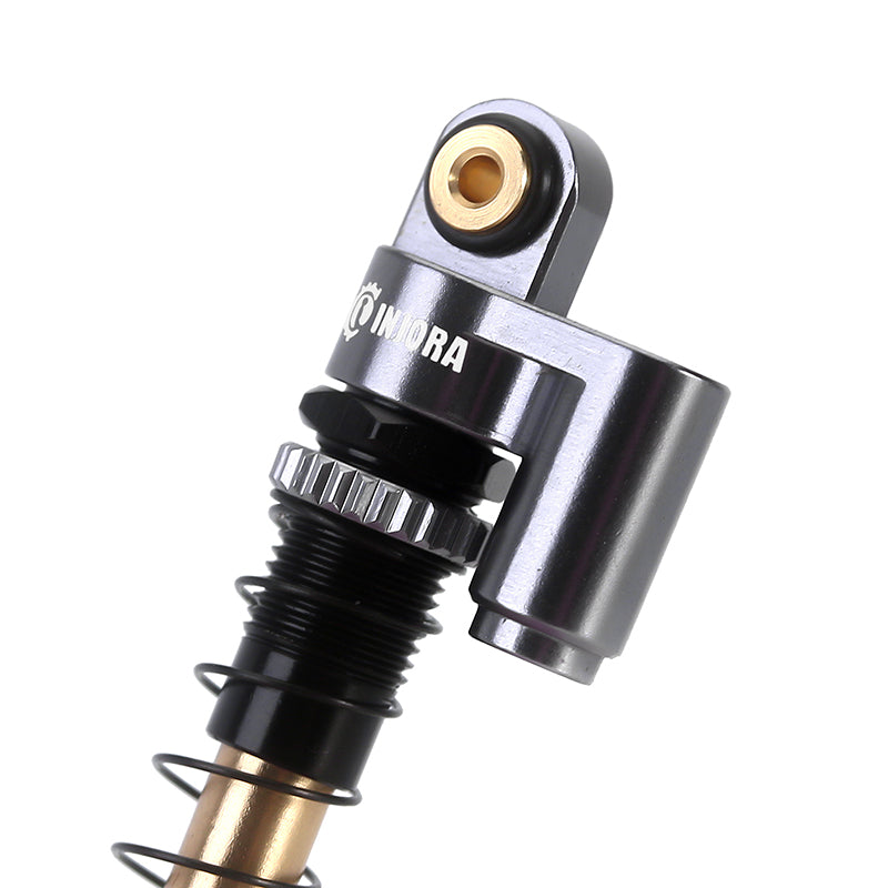 INJORA 43mm Aluminum Threaded Double Barrel Shocks with Fake Reservoir for Axial SCX24 27 INJORA 43mm Aluminum Threaded Double Barrel Shocks with Fake Reservoir for Axial SCX24