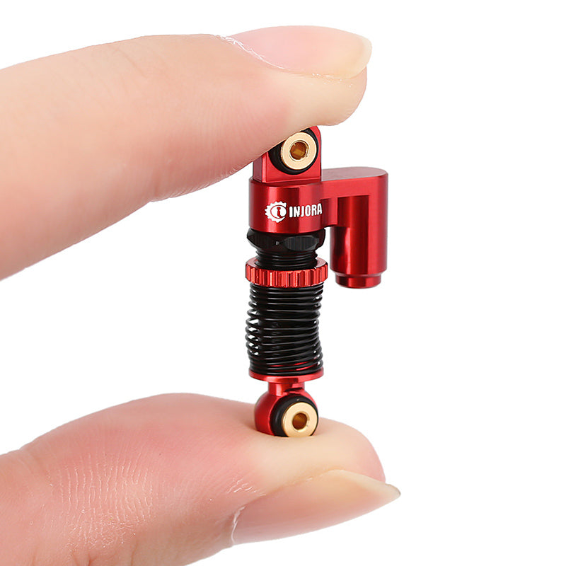 INJORA 43mm Aluminum Threaded Double Barrel Shocks with Fake Reservoir for Axial SCX24 5 INJORA 43mm Aluminum Threaded Double Barrel Shocks with Fake Reservoir for Axial SCX24