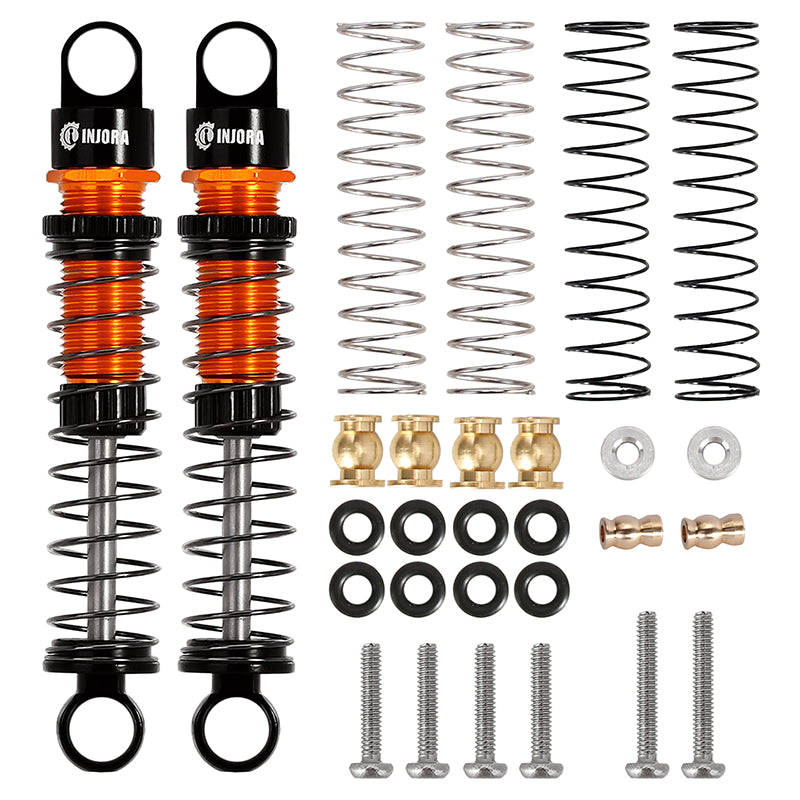 INJORA 45mm Aluminum Threaded Oil Shock Absorbers for FMS FCX24 FCX18 9 INJORA 45mm Aluminum Threaded Oil Shock Absorbers for FMS FCX24 FCX18