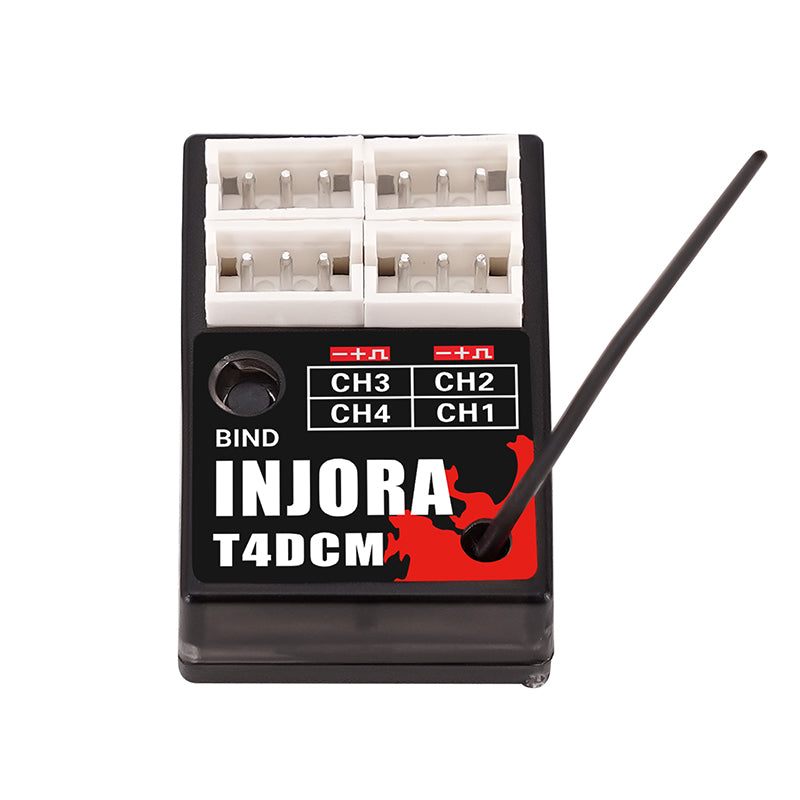 INJORA 4CH T4DCM Compact Receiver for INJORA Transmitter T6DC T6DCG T6M 8 INJORA 4CH T4DCM Compact Receiver for INJORA Transmitter T6DC T6DCG T6M