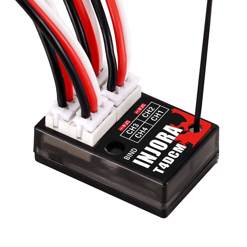 INJORA 4CH T4DCM Compact Receiver for INJORA Transmitter T6DC T6DCG T6M 10 INJORA 4CH T4DCM Compact Receiver for INJORA Transmitter T6DC T6DCG T6M