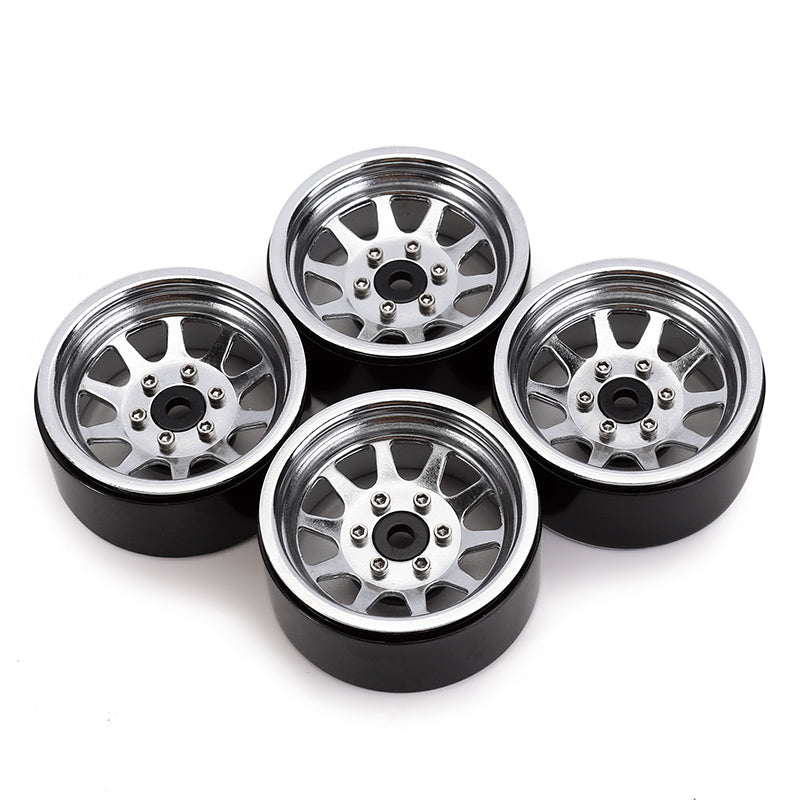 INJORA 4PCS 1.9" 10-spoke Metal Beadlock Wheel Rims for 1/10 RC Crawler 14 INJORA 4PCS 1.9" 10-spoke Metal Beadlock Wheel Rims for 1/10 RC Crawler