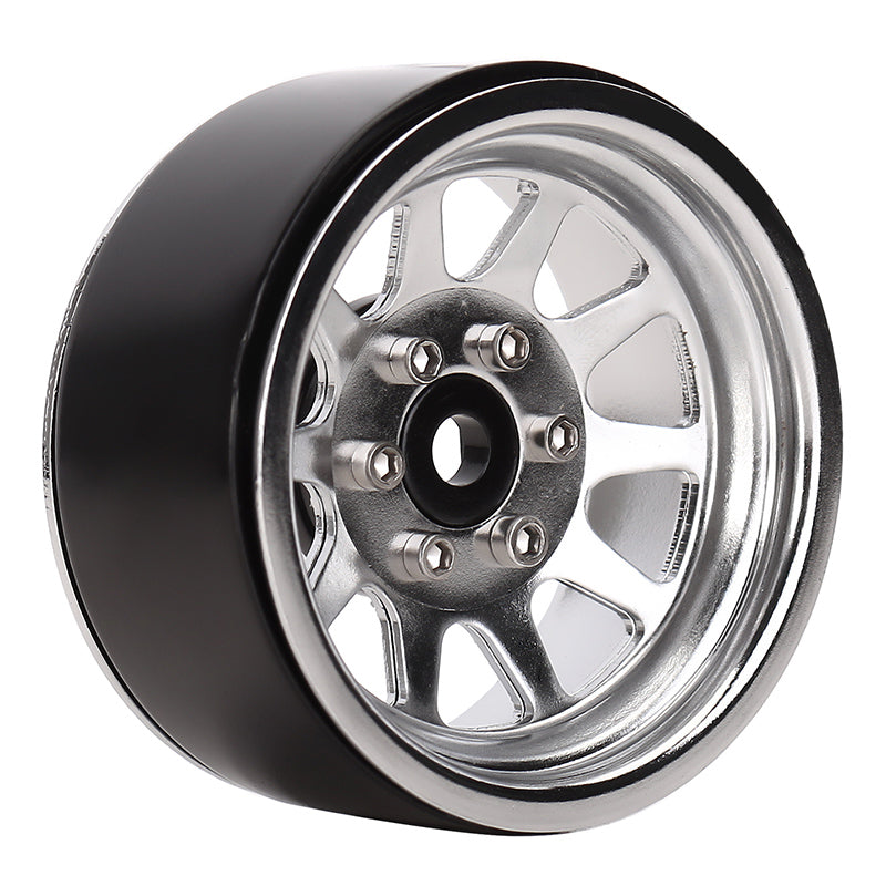 INJORA 4PCS 1.9" 10-spoke Metal Beadlock Wheel Rims for 1/10 RC Crawler 15 INJORA 4PCS 1.9" 10-spoke Metal Beadlock Wheel Rims for 1/10 RC Crawler