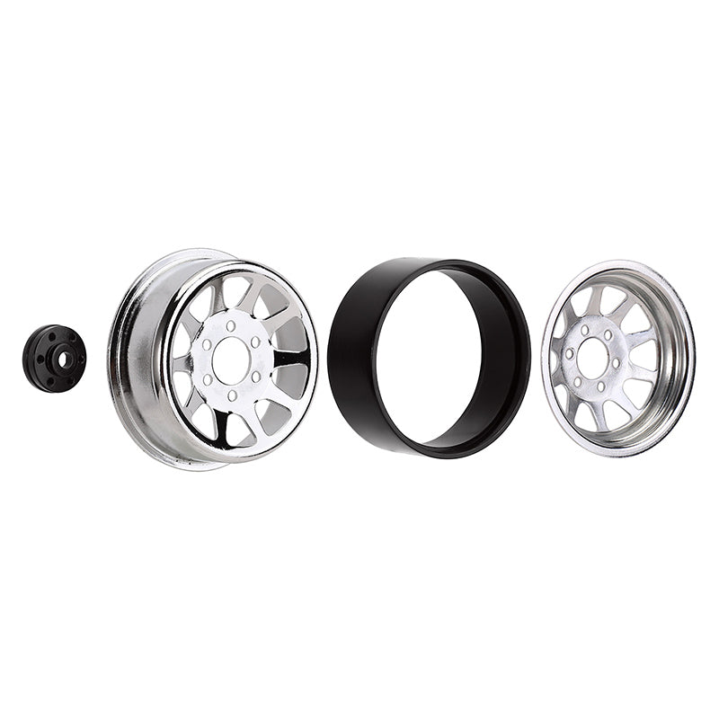 INJORA 4PCS 1.9" 10-spoke Metal Beadlock Wheel Rims for 1/10 RC Crawler 17 INJORA 4PCS 1.9" 10-spoke Metal Beadlock Wheel Rims for 1/10 RC Crawler