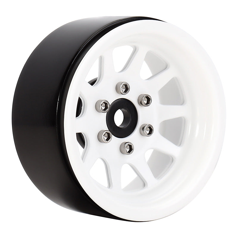 INJORA 4PCS 1.9" 10-spoke Metal Beadlock Wheel Rims for 1/10 RC Crawler 20 INJORA 4PCS 1.9" 10-spoke Metal Beadlock Wheel Rims for 1/10 RC Crawler