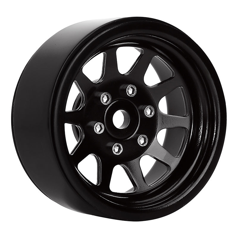INJORA 4PCS 1.9" 10-spoke Metal Beadlock Wheel Rims for 1/10 RC Crawler 5 INJORA 4PCS 1.9" 10-spoke Metal Beadlock Wheel Rims for 1/10 RC Crawler