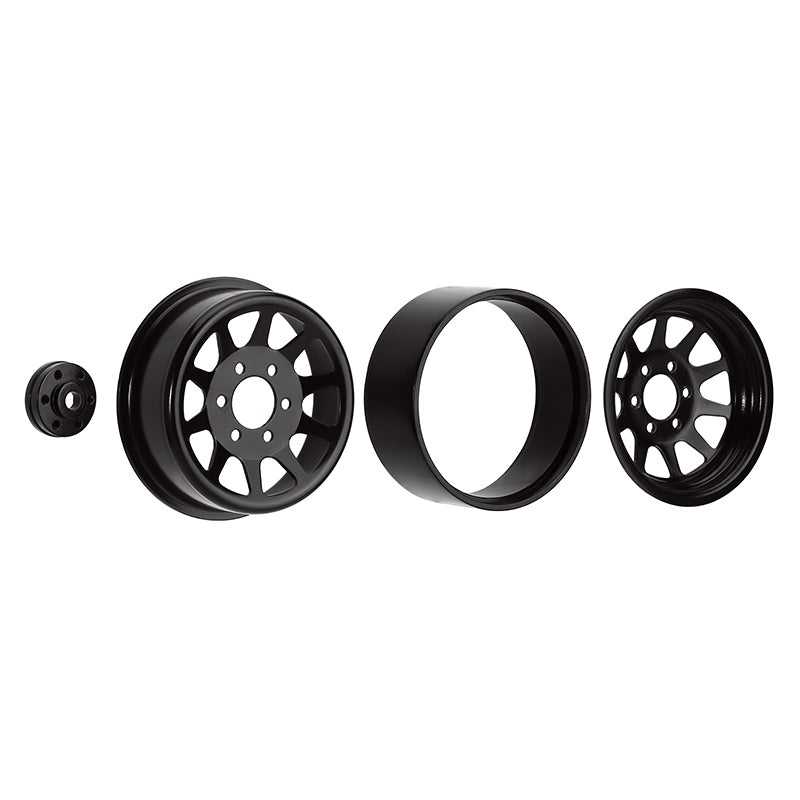 INJORA 4PCS 1.9" 10-spoke Metal Beadlock Wheel Rims for 1/10 RC Crawler 7 INJORA 4PCS 1.9" 10-spoke Metal Beadlock Wheel Rims for 1/10 RC Crawler