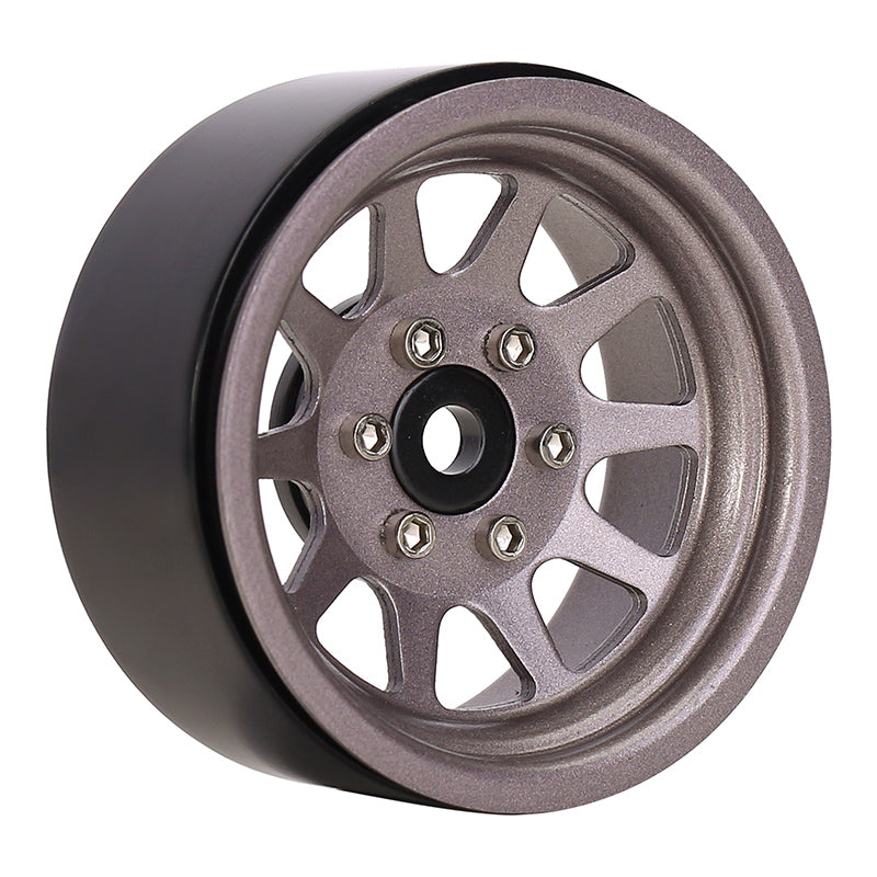 INJORA 4PCS 1.9" 10-spoke Metal Beadlock Wheel Rims for 1/10 RC Crawler 10 INJORA 4PCS 1.9" 10-spoke Metal Beadlock Wheel Rims for 1/10 RC Crawler