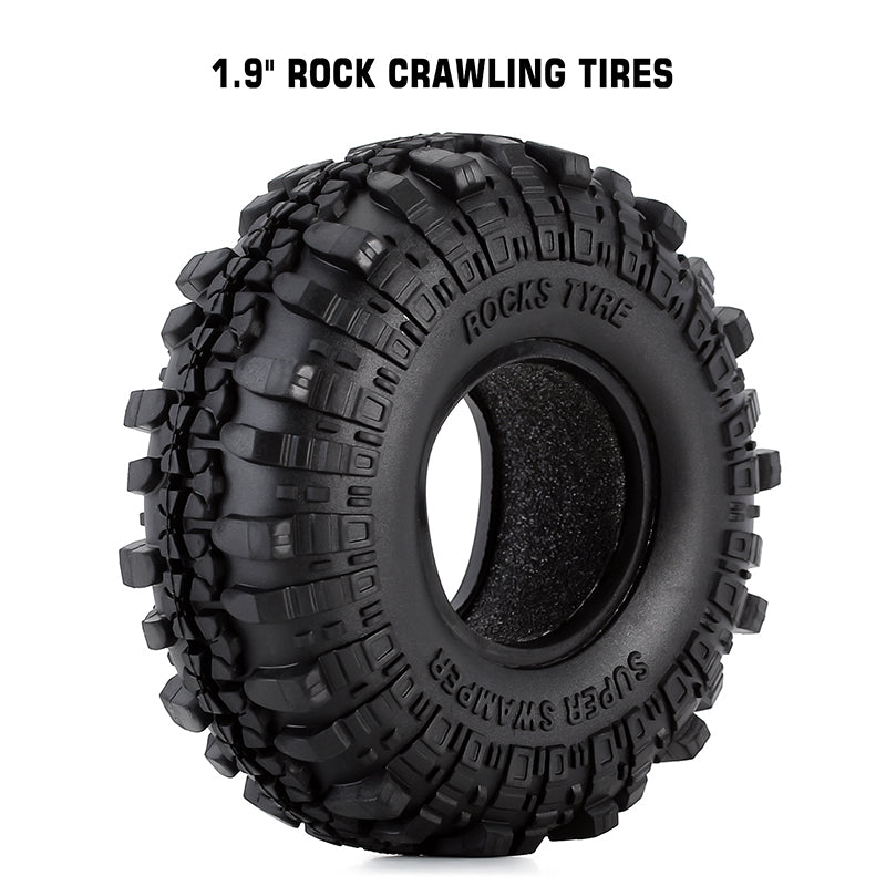 INJORA 4PCS 1.9" 108*40mm Rubber Tires for 1/10 RC Crawler 3 INJORA 4PCS 1.9" 108*40mm Rubber Tires for 1/10 RC Crawler