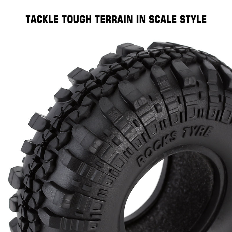 INJORA 4PCS 1.9" 108*40mm Rubber Tires for 1/10 RC Crawler 5 INJORA 4PCS 1.9" 108*40mm Rubber Tires for 1/10 RC Crawler