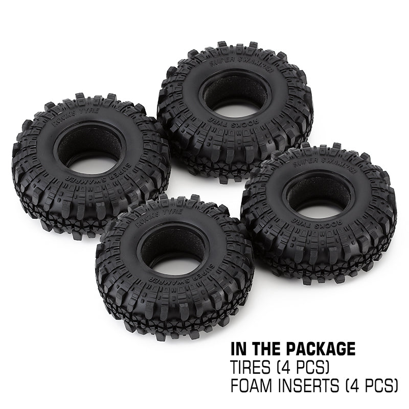 INJORA 4PCS 1.9" 108*40mm Rubber Tires for 1/10 RC Crawler 8 INJORA 4PCS 1.9" 108*40mm Rubber Tires for 1/10 RC Crawler