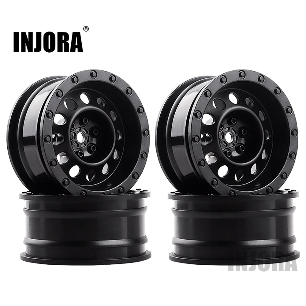 INJORA 4PCS 1.9" 12-hole Plastic Wheel Rims for 1/10 RC Crawler