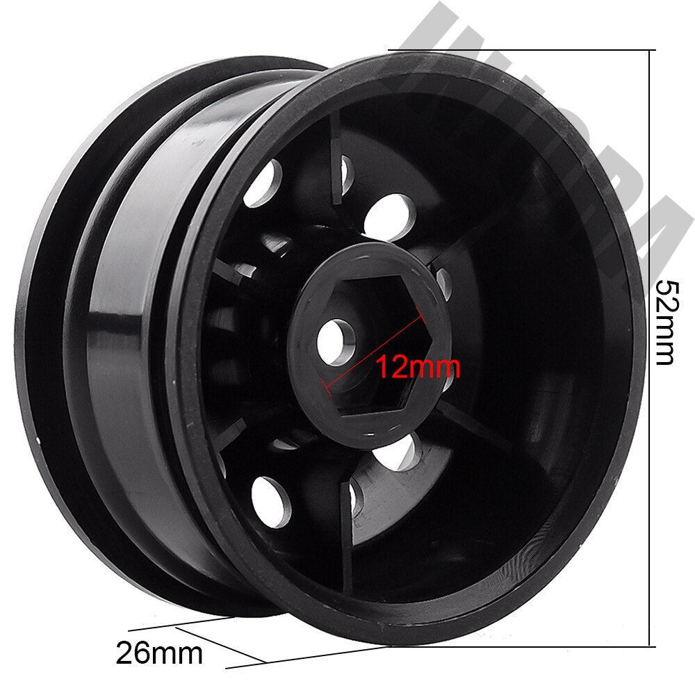 INJORA 4PCS 1.9" 12-hole Plastic Wheel Rims for 1/10 RC Crawler 4 INJORA 4PCS 1.9" 12-hole Plastic Wheel Rims for 1/10 RC Crawler