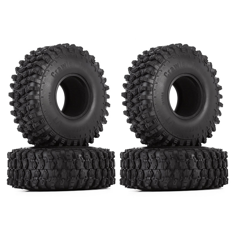 INJORA 4PCS 1.9" 120*42mm All Terrain Tires for 1/10 RC Crawler