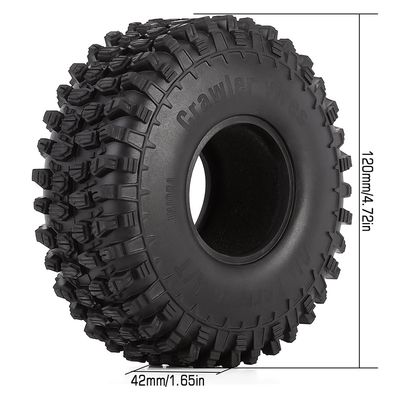 INJORA 4PCS 1.9" 120*42mm All Terrain Tires for 1/10 RC Crawler 3 INJORA 4PCS 1.9" 120*42mm All Terrain Tires for 1/10 RC Crawler