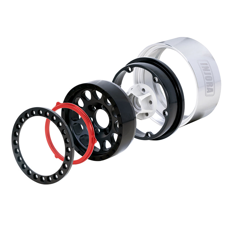INJORA 4PCS 1.9" Beadlock Wheel Rim Hub CNC Aluminum for 1/10 RC Crawlers 7 INJORA 4PCS 1.9" Beadlock Wheel Rim Hub CNC Aluminum for 1/10 RC Crawlers