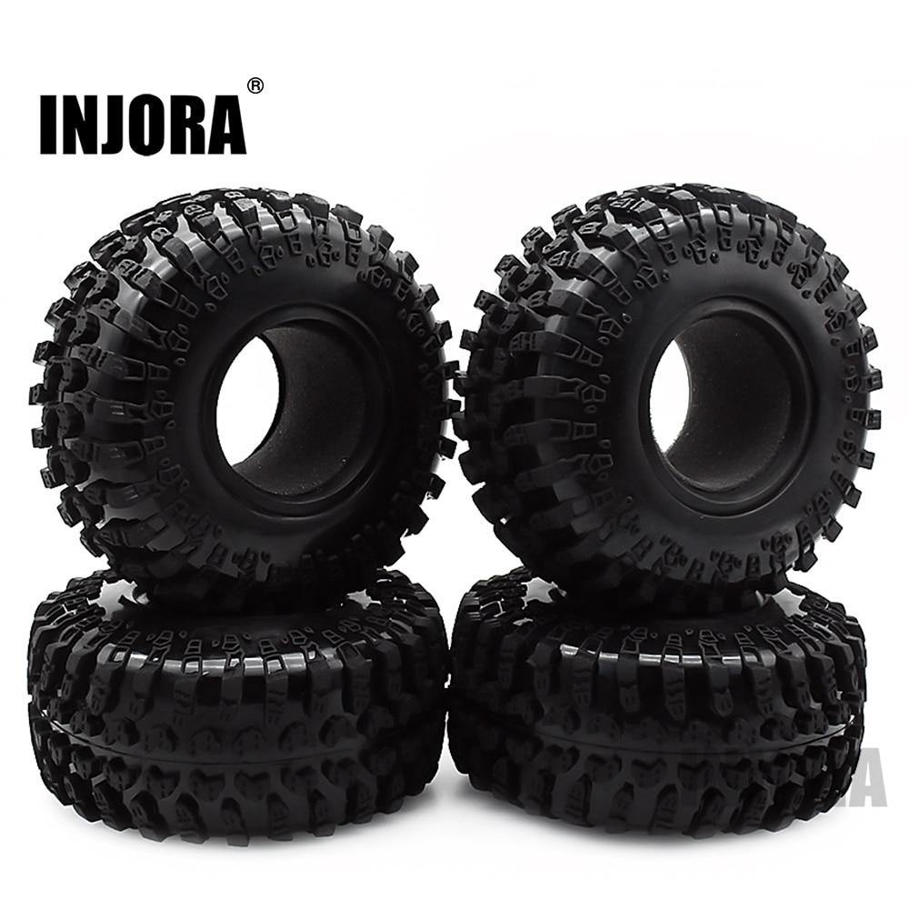 INJORA 4PCS 2.2" 128*54mm Rubber Tires for 1/10 RC Crawler