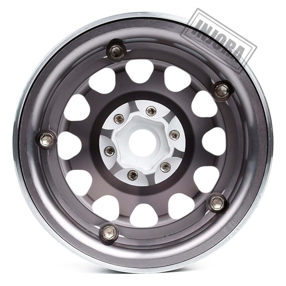 INJORA 4PCS 2.2" Aluminum Beadlock Wheel Rims for 1/10 RC Crawler 12 INJORA 4PCS 2.2" Aluminum Beadlock Wheel Rims for 1/10 RC Crawler