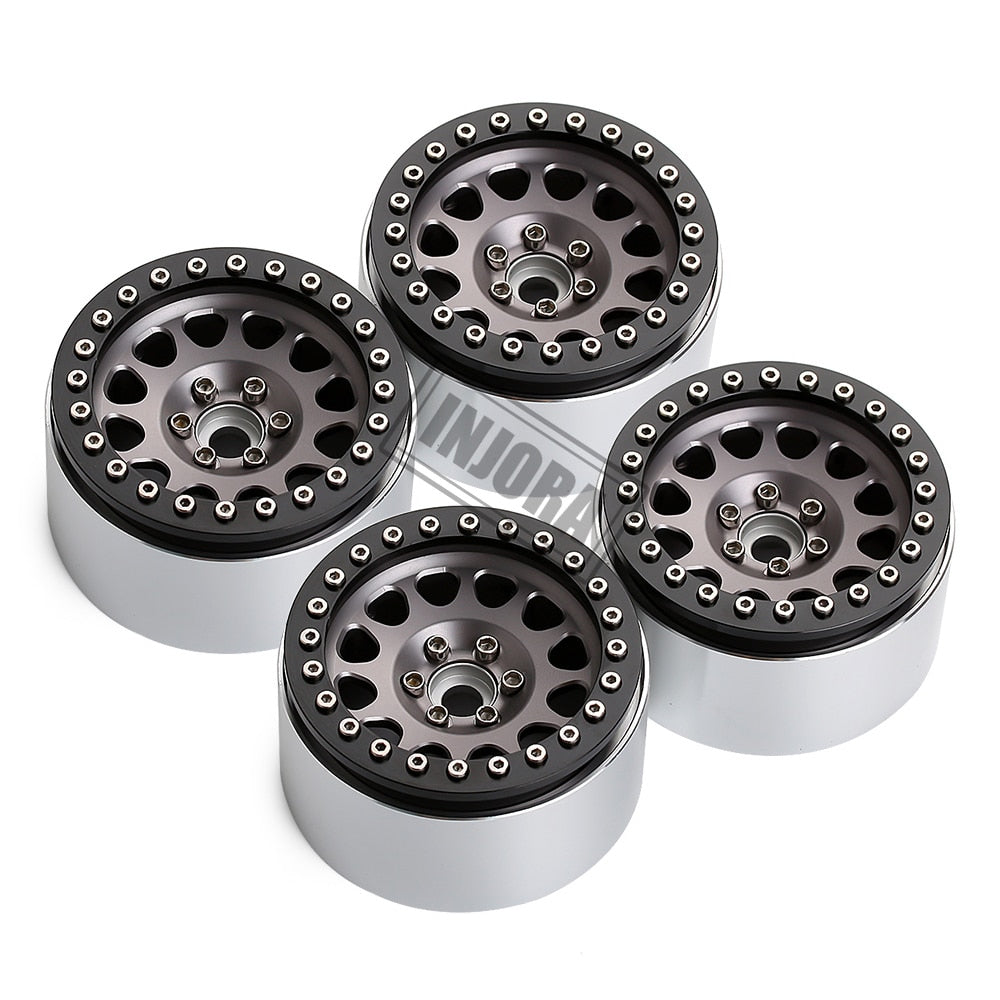 INJORA 4PCS 2.2" Aluminum Beadlock Wheel Rims for 1/10 RC Crawler 13 INJORA 4PCS 2.2" Aluminum Beadlock Wheel Rims for 1/10 RC Crawler