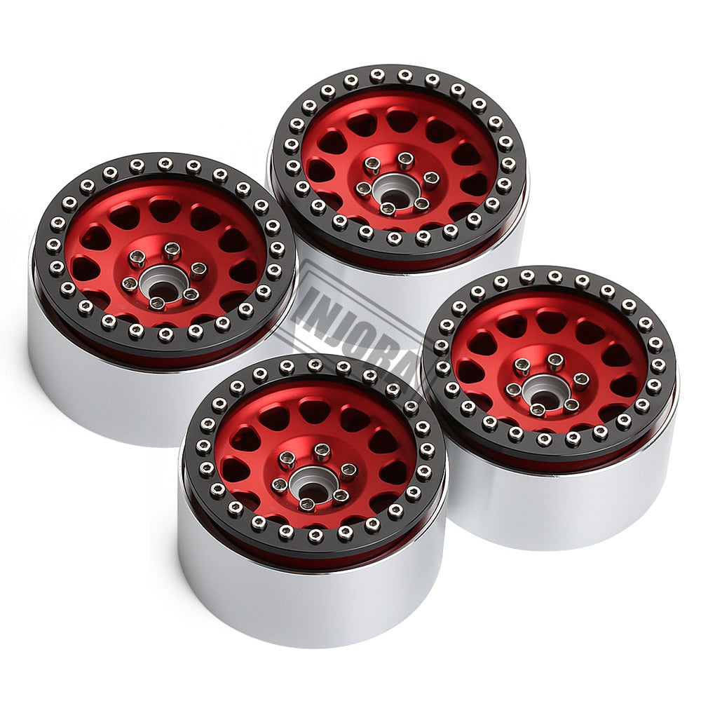 INJORA 4PCS 2.2" Aluminum Beadlock Wheel Rims for 1/10 RC Crawler 18 INJORA 4PCS 2.2" Aluminum Beadlock Wheel Rims for 1/10 RC Crawler