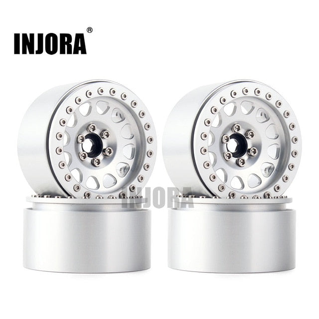 INJORA 4PCS 2.2" Aluminum Beadlock Wheel Rims for 1/10 RC Crawler 19 INJORA 4PCS 2.2" Aluminum Beadlock Wheel Rims for 1/10 RC Crawler