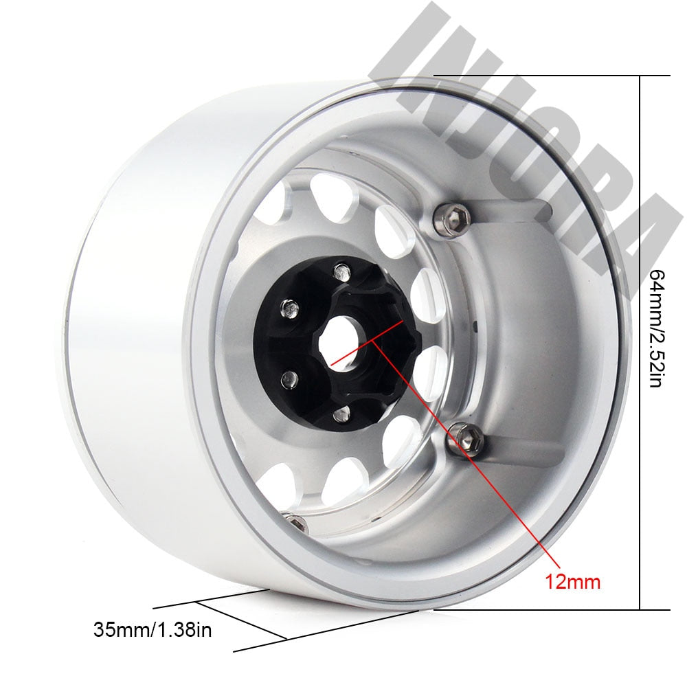 INJORA 4PCS 2.2" Aluminum Beadlock Wheel Rims for 1/10 RC Crawler 21 INJORA 4PCS 2.2" Aluminum Beadlock Wheel Rims for 1/10 RC Crawler
