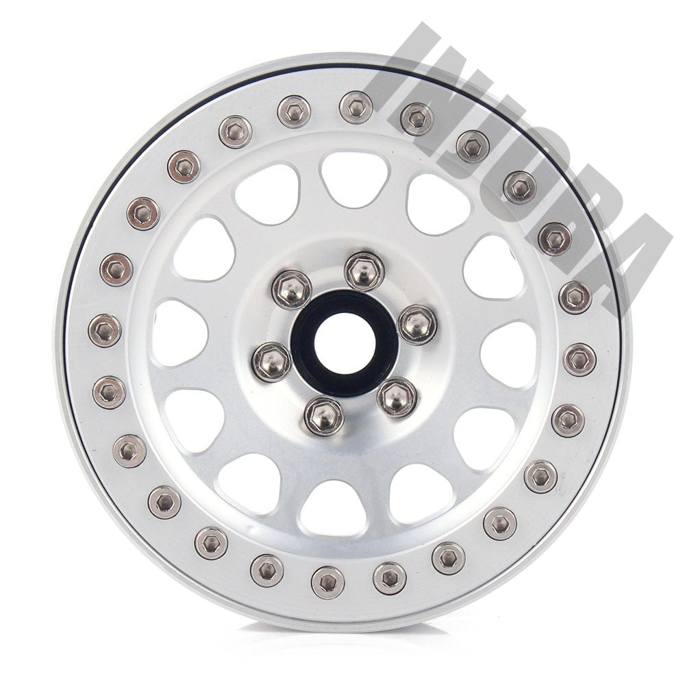 INJORA 4PCS 2.2" Aluminum Beadlock Wheel Rims for 1/10 RC Crawler 22 INJORA 4PCS 2.2" Aluminum Beadlock Wheel Rims for 1/10 RC Crawler