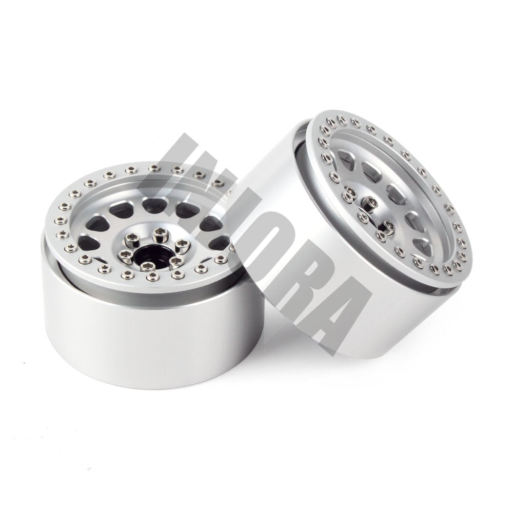 INJORA 4PCS 2.2" Aluminum Beadlock Wheel Rims for 1/10 RC Crawler 24 INJORA 4PCS 2.2" Aluminum Beadlock Wheel Rims for 1/10 RC Crawler