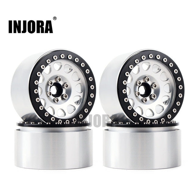 INJORA 4PCS 2.2" Aluminum Beadlock Wheel Rims for 1/10 RC Crawler 31 INJORA 4PCS 2.2" Aluminum Beadlock Wheel Rims for 1/10 RC Crawler